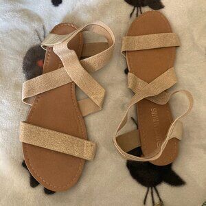 Gladiator elastic strap sandals